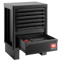 Meuble bas 7 tiroirs - noir - rws2