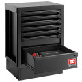 Meuble bas 7 tiroirs - noir - rws2