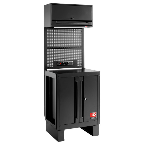 Meuble bas 2 portes - noir - rws2