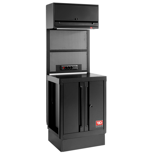 Meuble bas 2 portes - noir - rws2