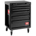 Meuble roulant 6 tiroirs - noir - rws2