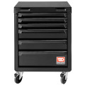 Meuble roulant 6 tiroirs - noir - rws2