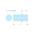 Douille longue 12 pans en pouces, 1/2", 1"