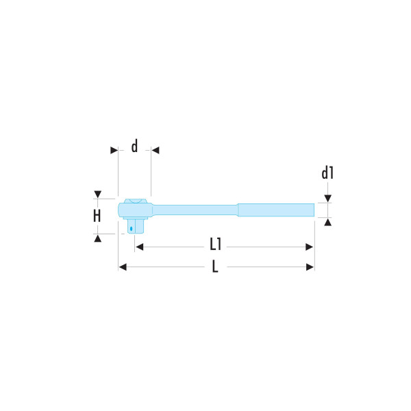 Cliquet étanche haute performance, 1/2"