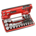 Coffret dbox douilles 1/2" 12 pans métriques