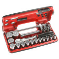 Coffret douilles 1/2" 6 pans métriques - 22 pièces