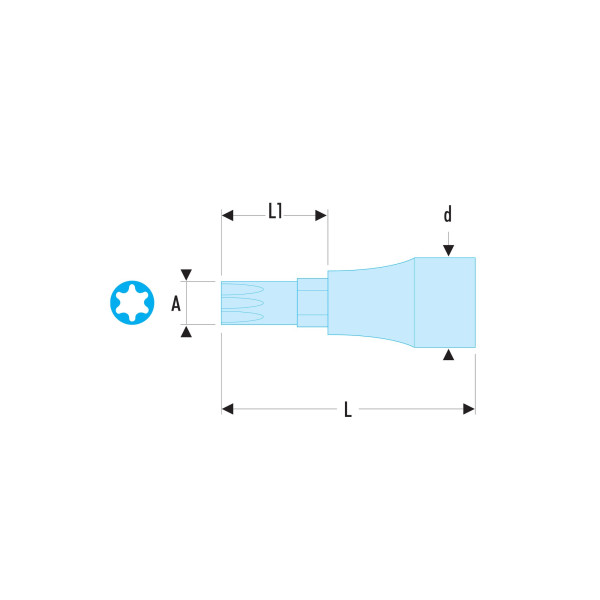 Douilles entraînement à embout ogv® grip hexagonal métrique, 1/2", 12 mm