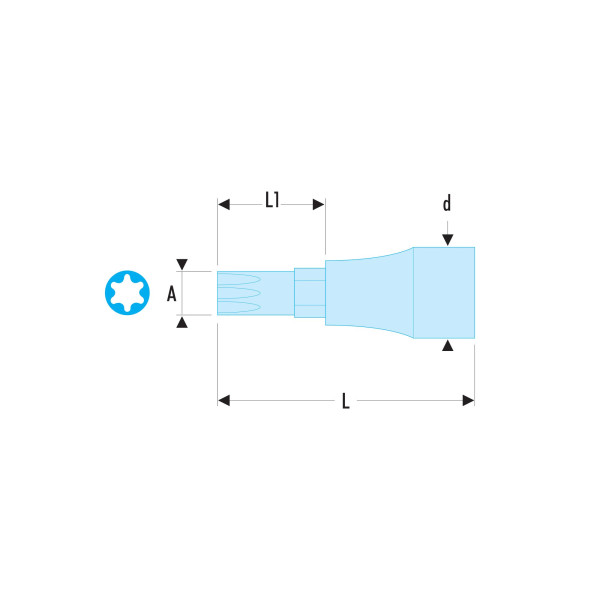 Douilles entraînement à embout ogv® grip hexagonal métrique, 1/2", 19 mm