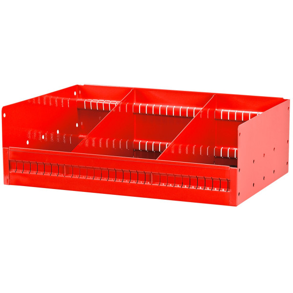 Étagère inclinée avec 2 diviseurs 435 x 375 x 185 mm