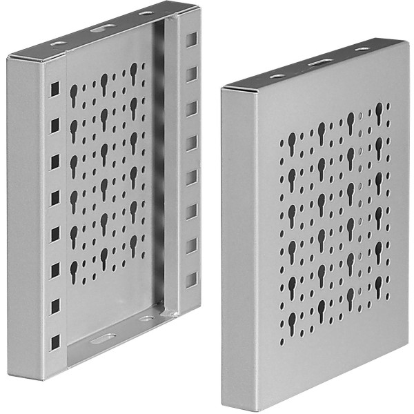 2 montants métal 5003md, pour création étagères, p 200 mm x h 542 mm
