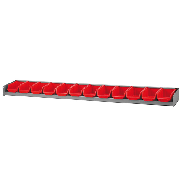 Étagère porte bacs, montants 5003md, bacs inclus, p 200 x l 682 x h 90 mm