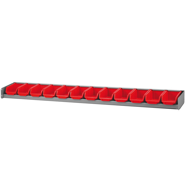 Étagère porte bacs, bacs inclus, montants 5003md, p 200 x l 1425 x h 90 mm