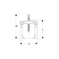 Extracteur 2 griffes coulissan 4 t capacité intér 127 - 222 mm extér 86 - 203 mm