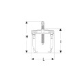 Extracteurs 2 griffes coulissantes avec blocage, profondeur 120 mm