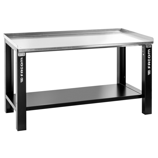 Établi d'atelier plateau galvanisé 1,5 m