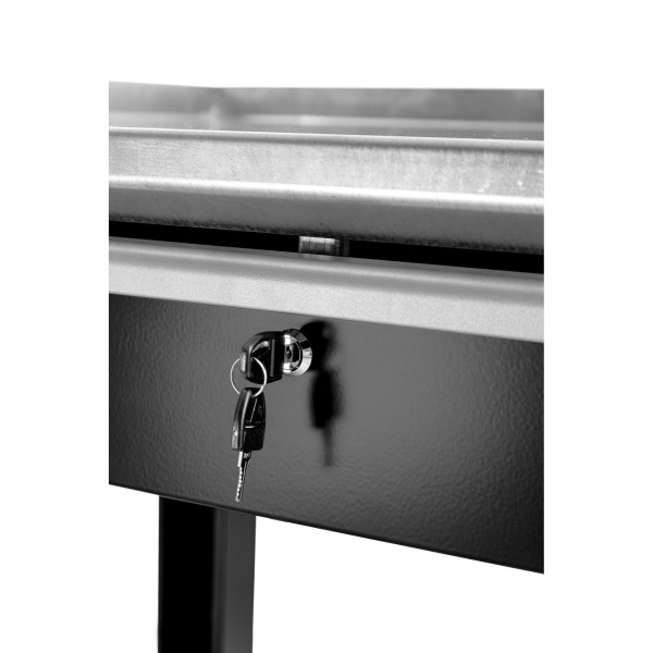 Établi d'atelier plateau galvanisé 1,5 m