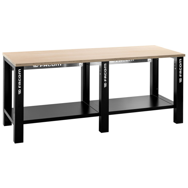 Établi d'atelier plateau bois 2 m