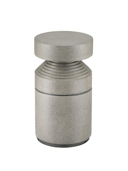 Concrete, borne, extérieur, phase, hauteur 35cm, 2700k, ip65, gris