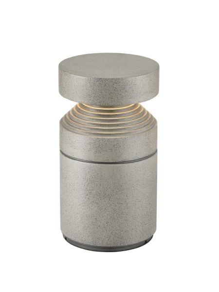 Concrete, borne, extérieur, phase, hauteur 35cm, 2700k, ip65, gris