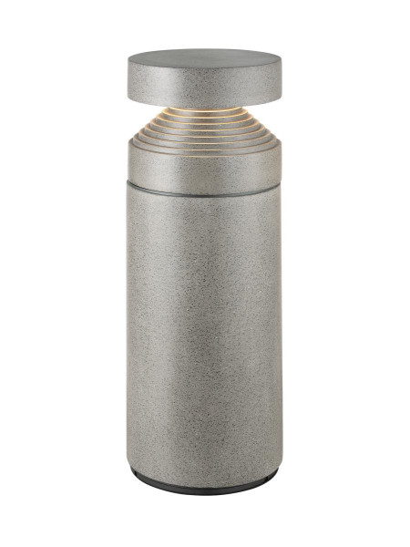 Concrete, borne, extérieur, phase, hauteur 55cm, 2700k, ip65, gris