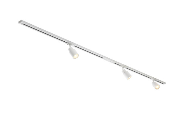 Puri 2.0, kit 1 all., 2 rails 1m, 3 spots, 1 connecteur, 2 embouts, blanc