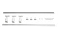 Puri 2.0, kit 1 all., 2 rails 1m, 3 spots, 1 connecteur, 2 embouts, blanc