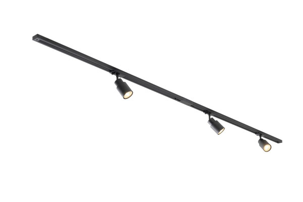 Puri 2.0, kit 1 all., 2 rails 1m, 3 spots, 1 connecteur, 2 embouts, noir