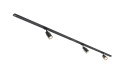 Puri 2.0, kit 1 all., 2 rails 1m, 3 spots, 1 connecteur, 2 embouts, noir