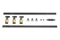 Puri 2.0, kit 1 all., 2 rails 1m, 3 spots, 1 connecteur, 2 embouts, or/noir