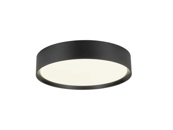 Decona 30, plafonnier, intérieur, phase, rond, 3000/4000k, 17w, noir