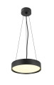 Decona 30, plafonnier, intérieur, phase, rond, 3000/4000k, 17w, noir
