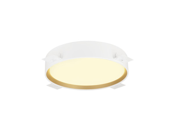 Decona 30, plafonnier, intérieur, phase, rond, 3000/4000k, 17w, blanc/or