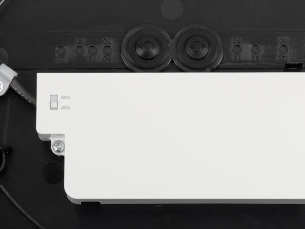 Decona 30, plafonnier, intérieur, phase, rond, 3000/4000k, 17w, noir/or