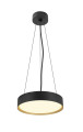 Decona 30, plafonnier, intérieur, phase, rond, 3000/4000k, 17w, noir/or