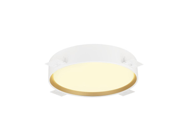 Decona 30, plafonnier, intérieur, phase, rond, 3000/4000k, 17w, noir/or