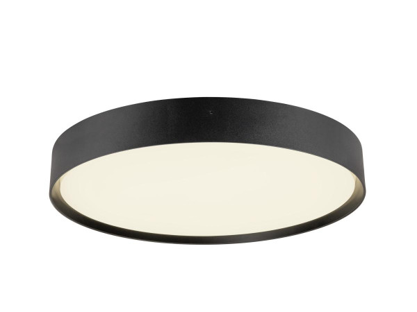Decona 42, plafonnier, intérieur, phase, rond, 3000/4000k, 23w, noir