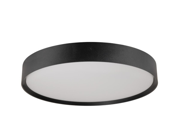 Decona 42, plafonnier, intérieur, phase, rond, 3000/4000k, 23w, noir