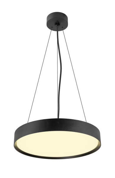 Decona 42, plafonnier, intérieur, phase, rond, 3000/4000k, 23w, noir
