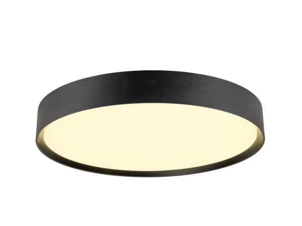 Decona 42, plafonnier, intérieur, phase, rond, 3000/4000k, 23w, noir
