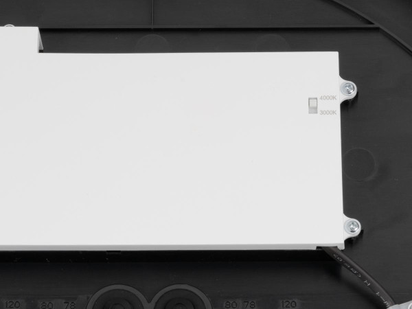 Decona 42, plafonnier, intérieur, phase, rond, 3000/4000k, 23w, noir/or