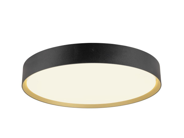 Decona 42, plafonnier, intérieur, phase, rond, 3000/4000k, 23w, noir/or