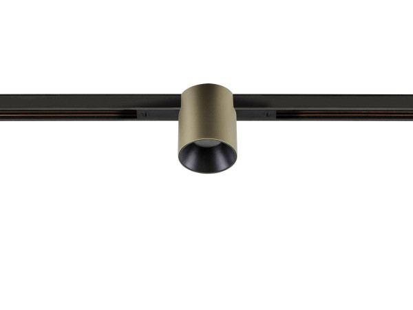 Fixt-it!, 48v, dali, spot rail encas., rond, 3000k, 6,6w, 36°, bronze/noir