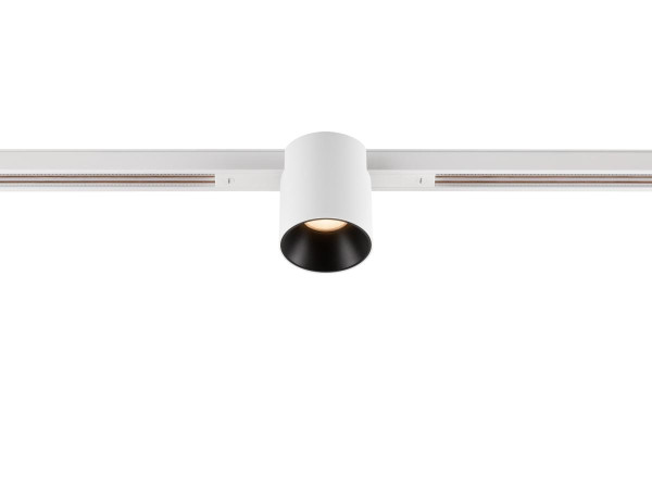 Fixt-it!, 48v, dali, spot rail encas., rond, 2000/3000k, 7,4w, 36°, blanc/noir