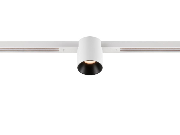 Fixt-it!, 48v, dali, spot rail encas., rond, 2000/3000k, 7,4w, 36°, blanc/noir