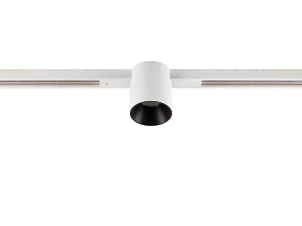 Fixt-it!, 48v, dali, spot rail encas., rond, 2000/3000k, 7,4w, 36°, blanc/noir