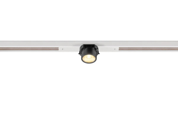 Fixt-it!, 48v, dali, spot rail encas., rond, 2000/3000k, 7,4w, 36°, blanc/noir