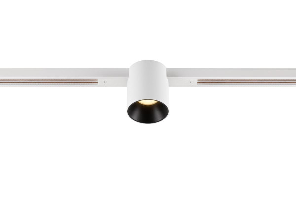 Fixt-it!, 48v, dali, spot rail encas., rond, 2000/3000k, 7,4w, 36°, blanc/noir