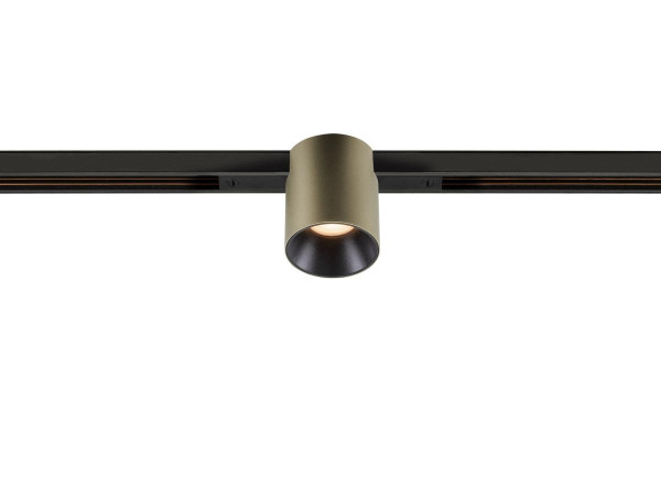 Fixt-it!, 48v, dali, spot rail encas., rond, 2000/3000k, 7,4w, 36°, bronze/noir