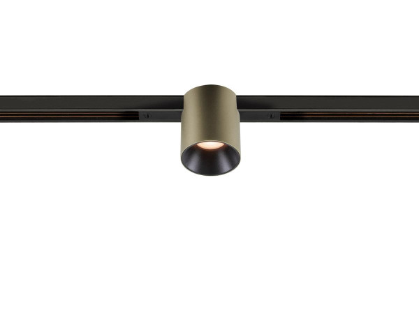 Fixt-it!, 48v, dali, spot rail encas., rond, 2000/3000k, 7,4w, 36°, bronze/noir