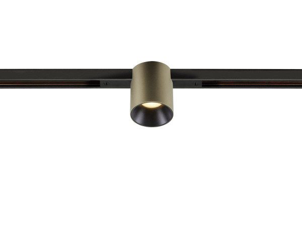 Fixt-it!, 48v, dali, spot rail encas., rond, 2000/3000k, 7,4w, 36°, bronze/noir